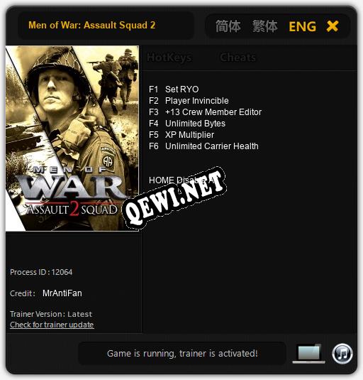 Men of War: Assault Squad 2: Читы, Трейнер +6 [MrAntiFan]