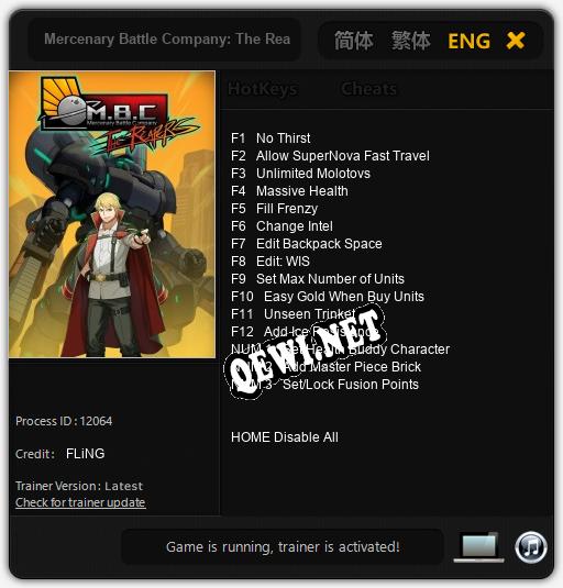 Mercenary Battle Company: The Reapers: Трейнер +15 [v1.1]
