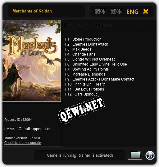 Merchants of Kaidan: Читы, Трейнер +12 [CheatHappens.com]