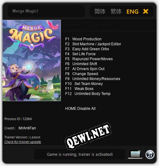 Merge Magic!: Трейнер +12 [v1.2]