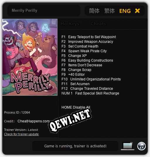 Трейнер для Merrily Perilly [v1.0.1]