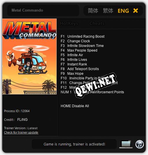 Metal Commando: ТРЕЙНЕР И ЧИТЫ (V1.0.80)