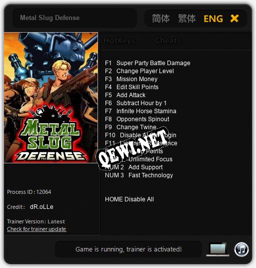 Metal Slug Defense: ТРЕЙНЕР И ЧИТЫ (V1.0.74)