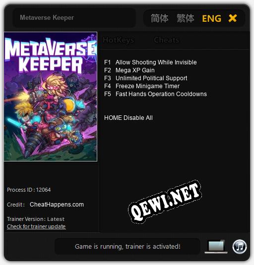 Metaverse Keeper: Трейнер +5 [v1.5]