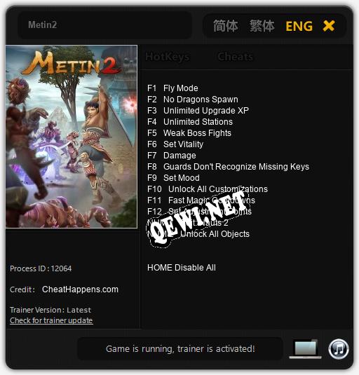Metin2: ТРЕЙНЕР И ЧИТЫ (V1.0.80)