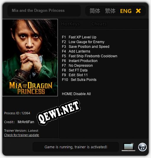 Mia and the Dragon Princess: Трейнер +10 [v1.9]