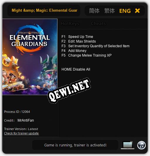 Трейнер для Might & Magic: Elemental Guardians [v1.0.6]