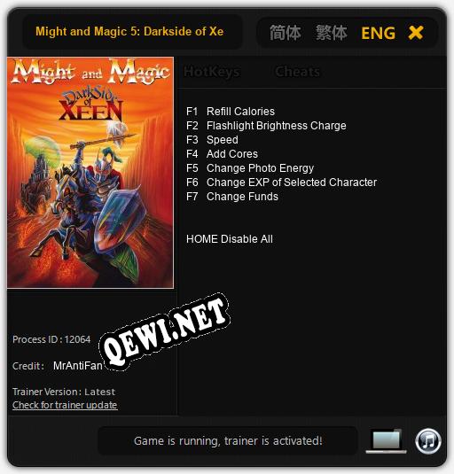 Трейнер для Might and Magic 5: Darkside of Xeen [v1.0.5]