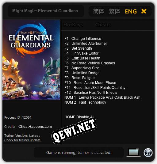 Трейнер для Might Magic: Elemental Guardians [v1.0.1]