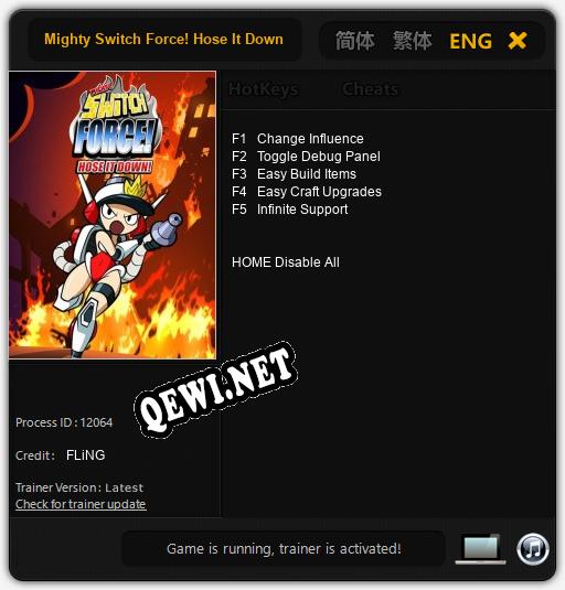 Трейнер для Mighty Switch Force! Hose It Down! [v1.0.3]