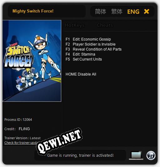 Mighty Switch Force!: Трейнер +5 [v1.6]