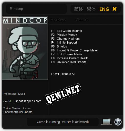 Mindcop: ТРЕЙНЕР И ЧИТЫ (V1.0.51)