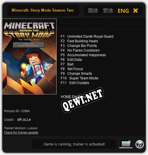 Minecraft: Story Mode Season Two Episode 4: Below the Bedrock: Читы, Трейнер +11 [dR.oLLe]