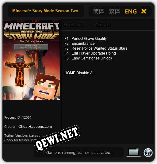 Minecraft: Story Mode Season Two Episode 5: Above the Beyond: Трейнер +5 [v1.5]