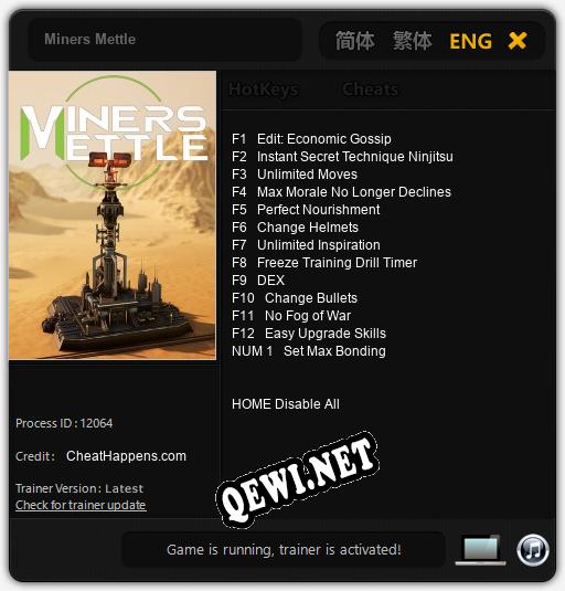 Miners Mettle: Трейнер +13 [v1.9]