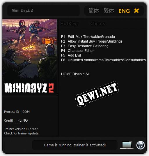 Mini DayZ 2: ТРЕЙНЕР И ЧИТЫ (V1.0.91)