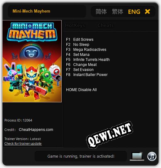 Mini-Mech Mayhem: Трейнер +8 [v1.5]