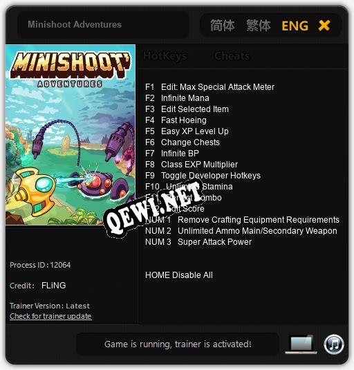Minishoot Adventures: Трейнер +15 [v1.7]