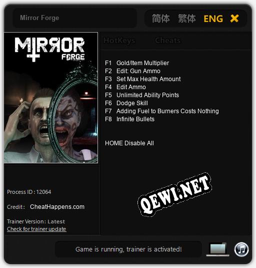 Трейнер для Mirror Forge [v1.0.5]