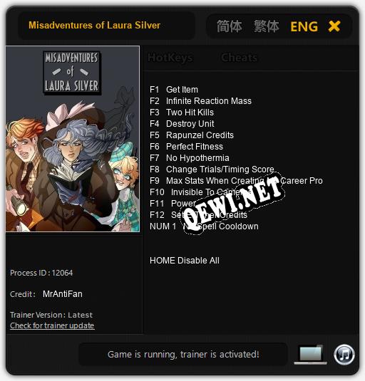 Misadventures of Laura Silver: Трейнер +13 [v1.8]