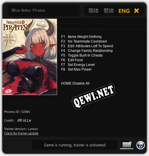 Miss Neko: Pirates: Читы, Трейнер +8 [dR.oLLe]