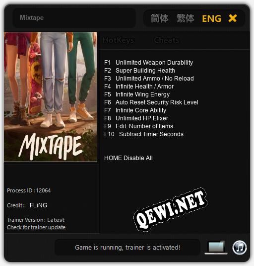 Mixtape: Трейнер +10 [v1.8]