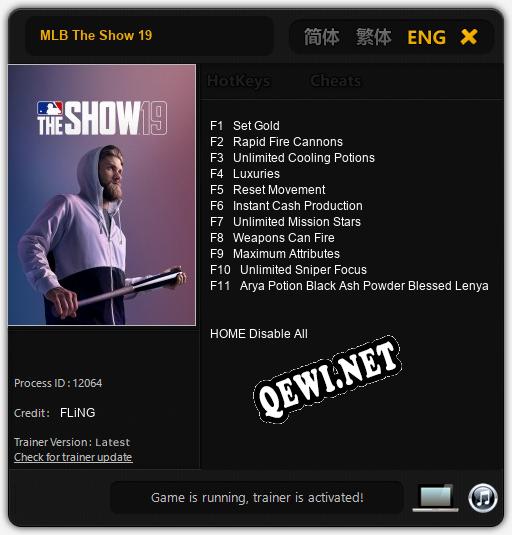 MLB The Show 19: Читы, Трейнер +11 [FLiNG]