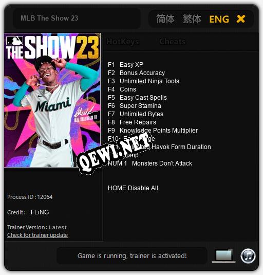 Трейнер для MLB The Show 23 [v1.0.9]