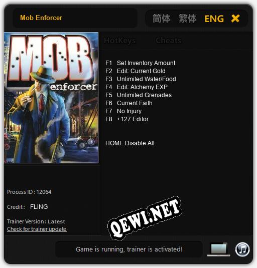 Mob Enforcer: Читы, Трейнер +8 [FLiNG]