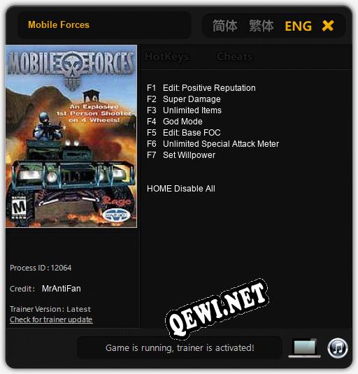 Mobile Forces: Трейнер +7 [v1.4]