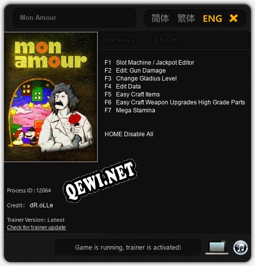 Mon Amour: Трейнер +7 [v1.3]
