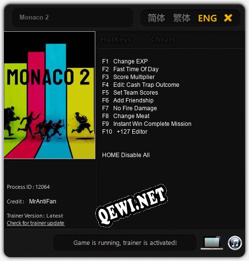 Monaco 2: ТРЕЙНЕР И ЧИТЫ (V1.0.47)