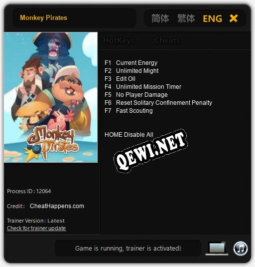 Monkey Pirates: ТРЕЙНЕР И ЧИТЫ (V1.0.68)