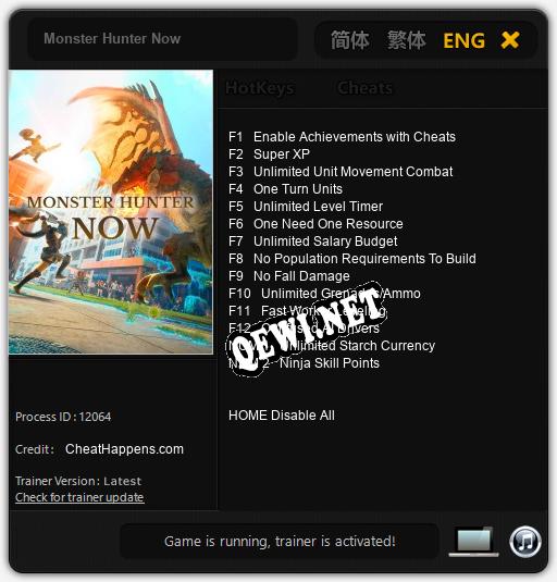 Monster Hunter Now: Трейнер +14 [v1.6]