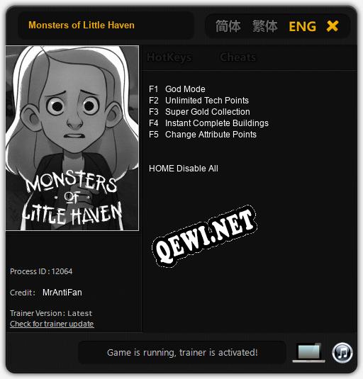 Трейнер для Monsters of Little Haven [v1.0.1]