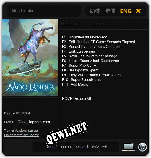 Moo Lander: ТРЕЙНЕР И ЧИТЫ (V1.0.80)