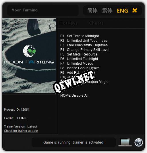 Moon Farming: Трейнер +11 [v1.6]