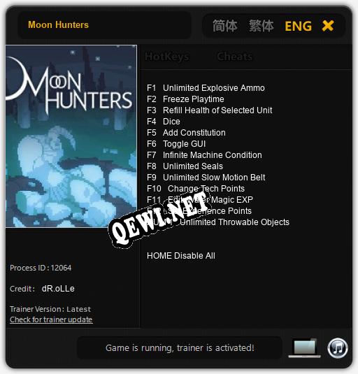 Moon Hunters: Трейнер +7 [v1.7]