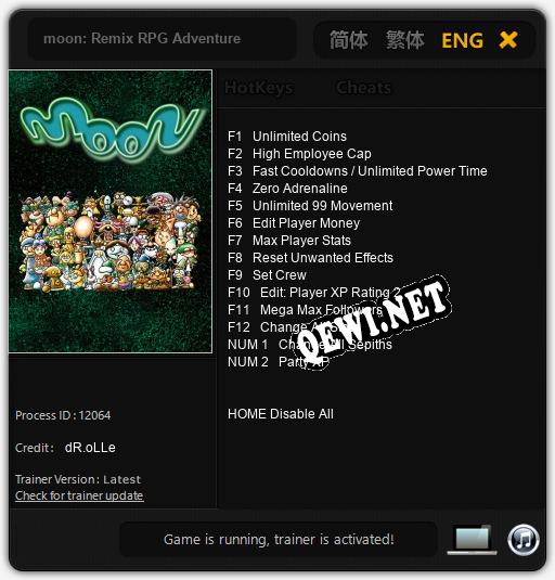 moon: Remix RPG Adventure: ТРЕЙНЕР И ЧИТЫ (V1.0.79)