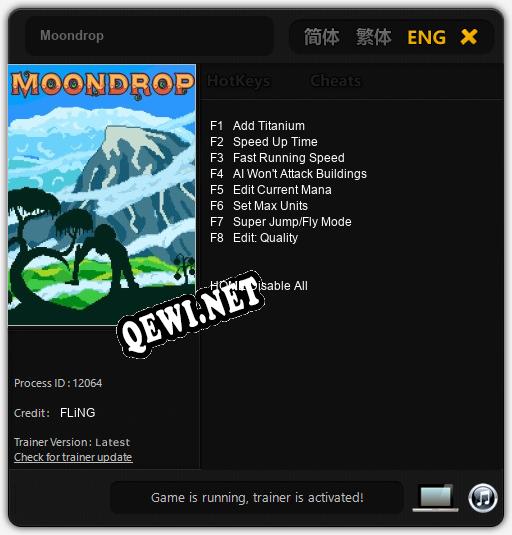 Трейнер для Moondrop [v1.0.1]