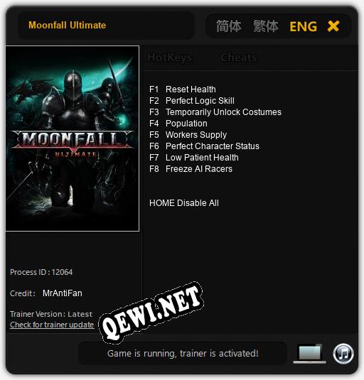 Moonfall Ultimate: Читы, Трейнер +8 [MrAntiFan]
