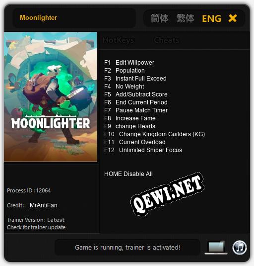 Moonlighter: ТРЕЙНЕР И ЧИТЫ (V1.0.54)