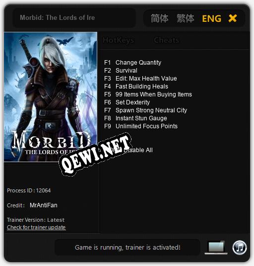 Morbid: The Lords of Ire: Читы, Трейнер +9 [MrAntiFan]