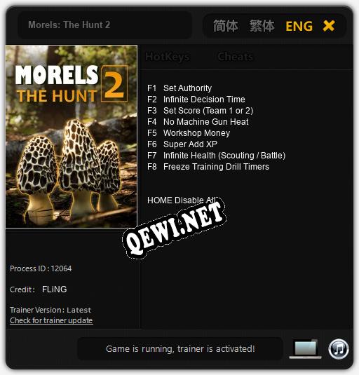 Morels: The Hunt 2: Трейнер +8 [v1.1]