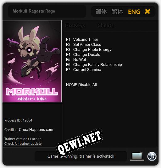 Morkull Ragasts Rage: ТРЕЙНЕР И ЧИТЫ (V1.0.51)