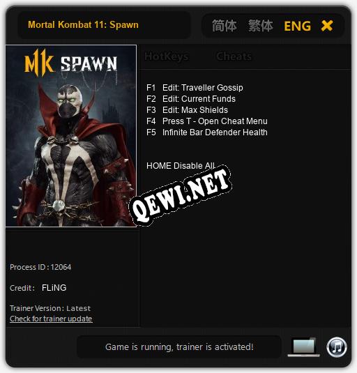 Mortal Kombat 11: Spawn: Трейнер +5 [v1.9]