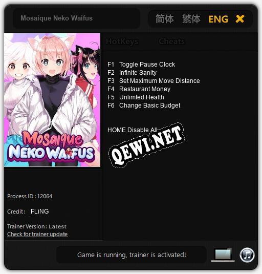 Mosaique Neko Waifus: Трейнер +6 [v1.6]