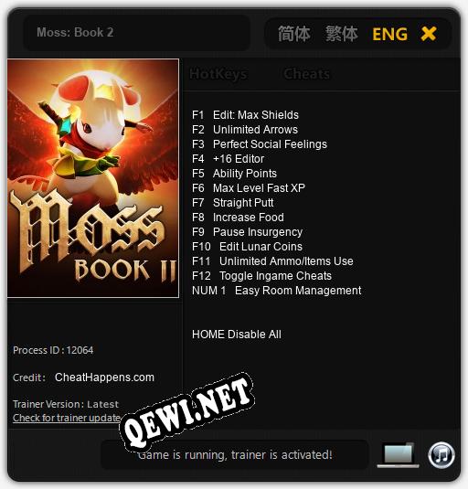 Трейнер для Moss: Book 2 [v1.0.2]