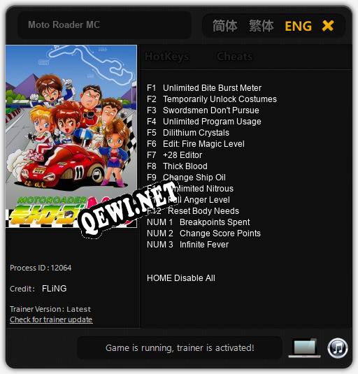 Трейнер для Moto Roader MC [v1.0.3]
