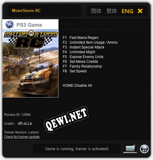 Трейнер для MotorStorm RC [v1.0.7]